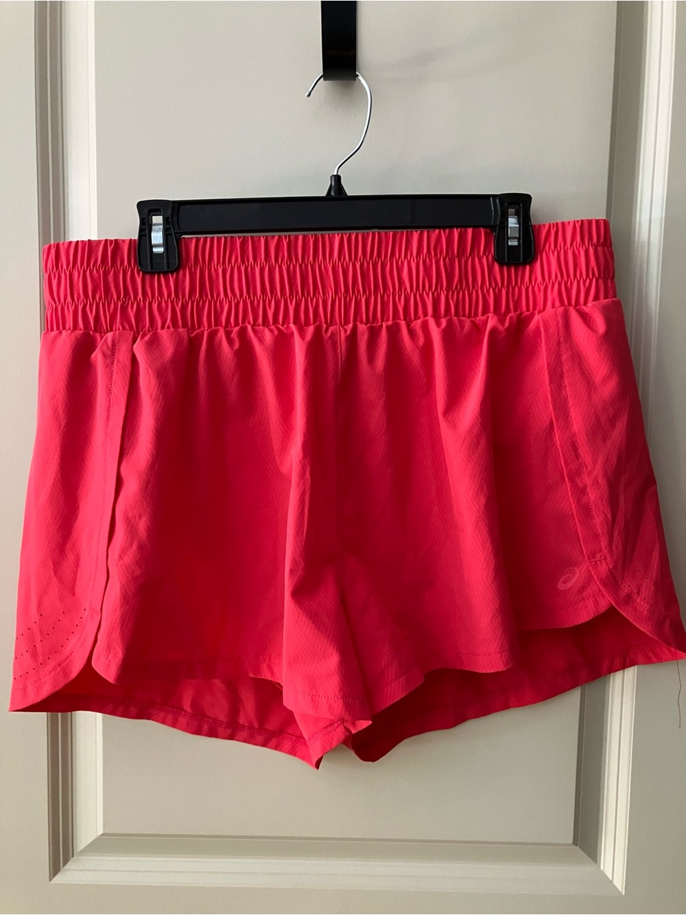 Asics Women's Neon Coral Athletic Shorts